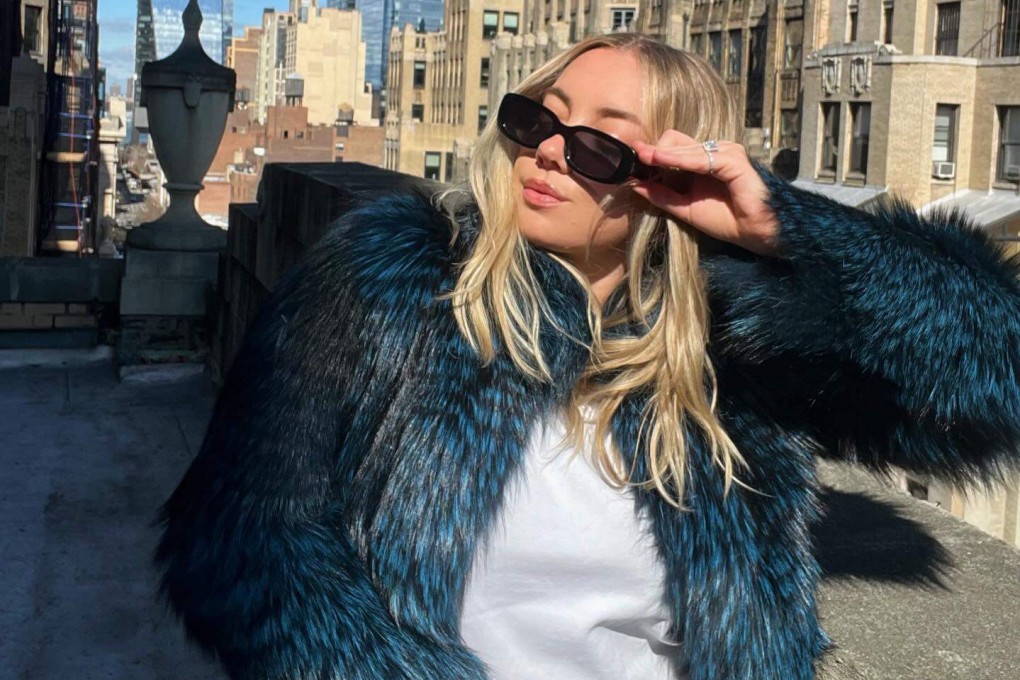 The niece of Larry Cowit, who runs New York furrier Madison Avenue Furs, poses in a fur coat, recalling “mob wife” fashion. Photo: Instagram/madisonavefurs