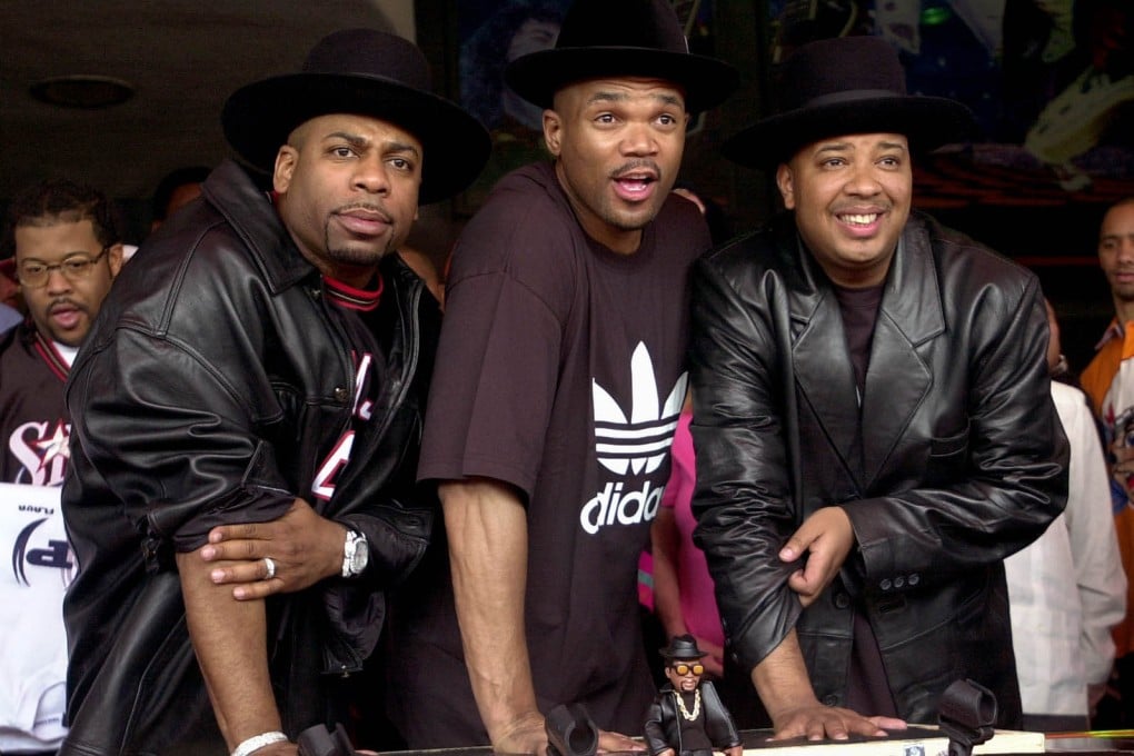 Run-DMC members in 2002: Jam Master Jay (Jason Mizell) with DMC (Darryl McDaniels) and DJ Run (Joseph Simmons). Photo: AP