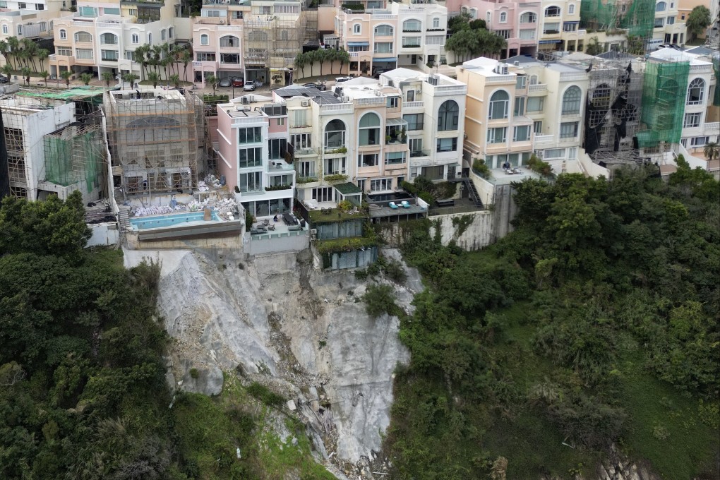 No 74 was among the first batch of properties inspected after landslides exposed unauthorised building works at homes along the estate’s seafront. Photo: Elson Li