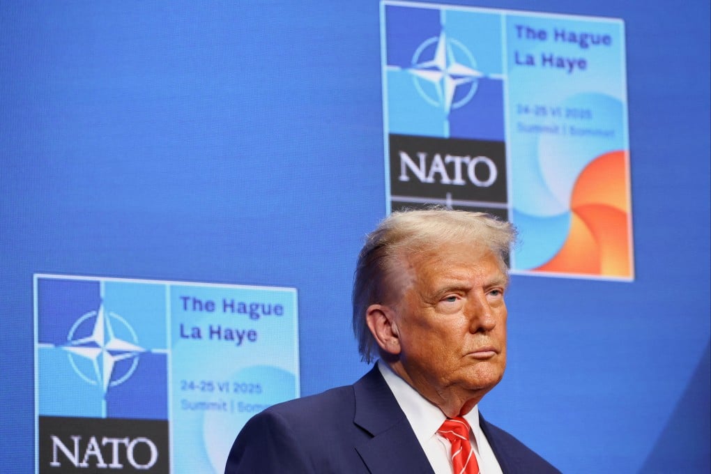 US President Donald Trump at the Nato summit in The Hague, the Netherlands in June. Photo: Reuters