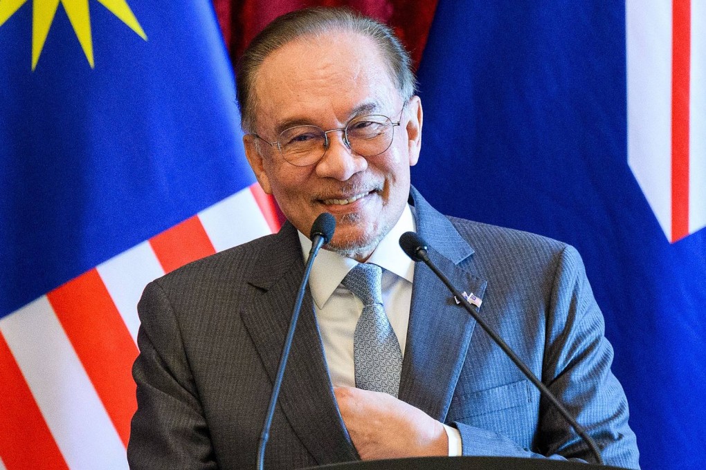 Malaysian Prime Minister Anwar Ibrahim speaks at a press conference at Perdana Putra Complex. Photo: AAP/dpa