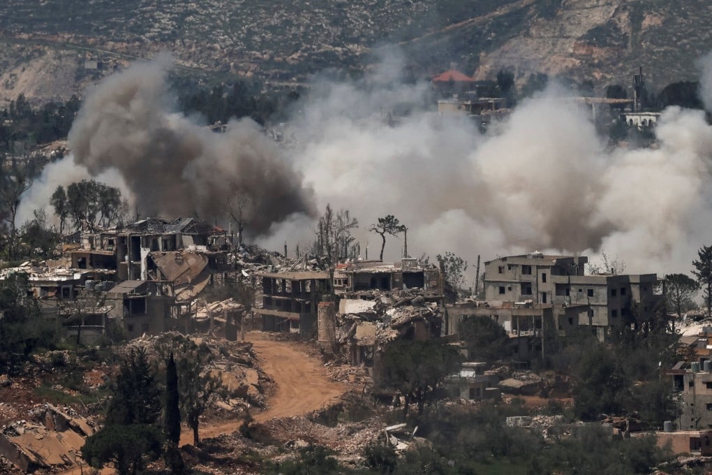 Smoke rises following explosions in southern Lebanon, as seen from northern Israel on Monday. Photo: Reuters