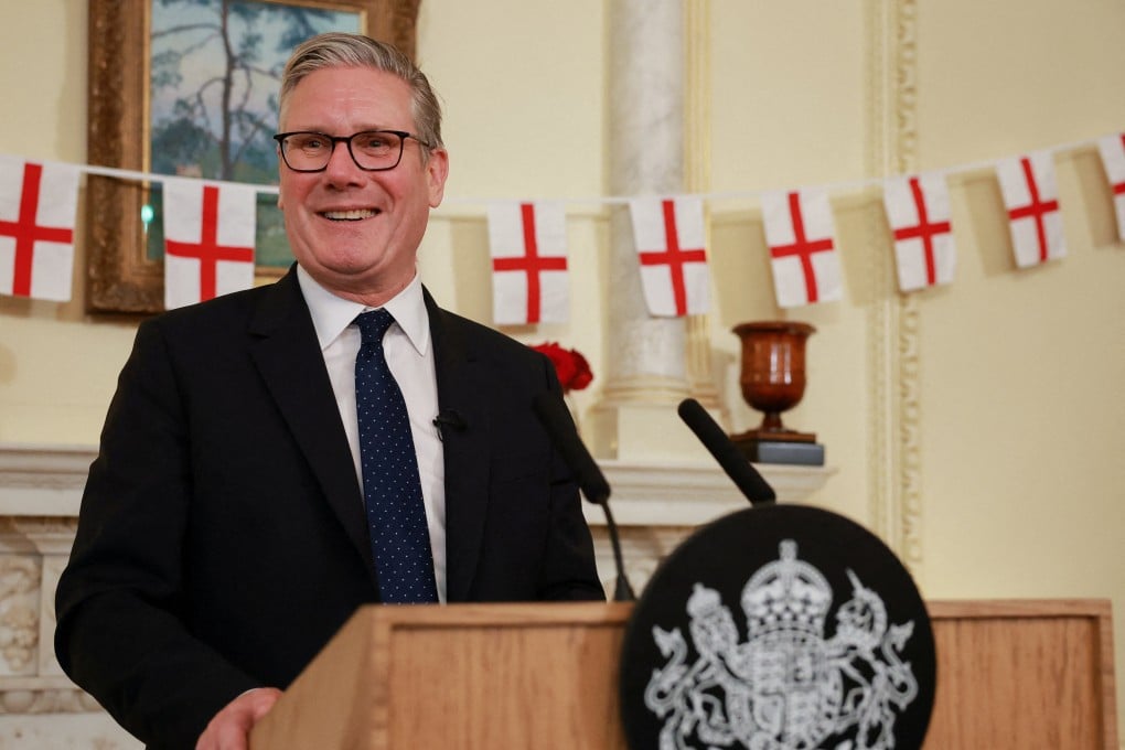 Britain’s Prime Minister Keir Starmer delivers a speech at Downing Street in London on April 20. Photo: Reuters