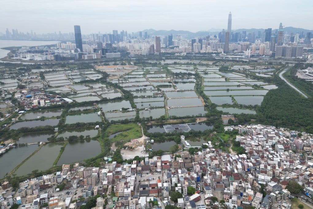 Land in the New Territories set aside for the Northern Metropolis. Photo: Sam Tsang