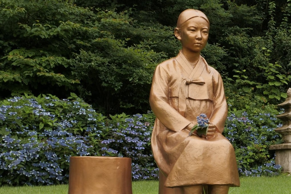 A statue of a ‘comfort woman’, pictured in Pyeongchang, South Korea, in 2020. Japan forced up to 200,000 women from Korea, China and Southeast Asia into sexual slavery between 1932 and 1945. Photo: Reuters