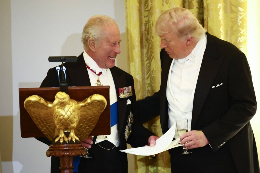 US President Donald Trump and Britain’s King Charles. Photo: AFP