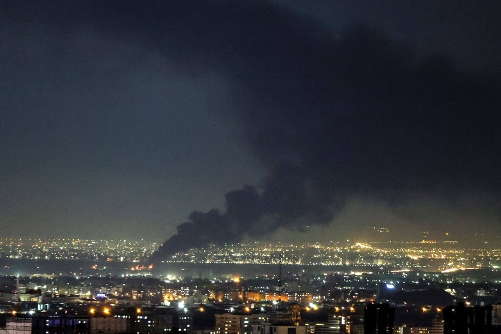 Smoke rises from the site of a US-Israeli strike on Tehran on April 7. An Iranian army spokesman on Tuesday said Iran still regarded it as a wartime situation. Photo: AFP