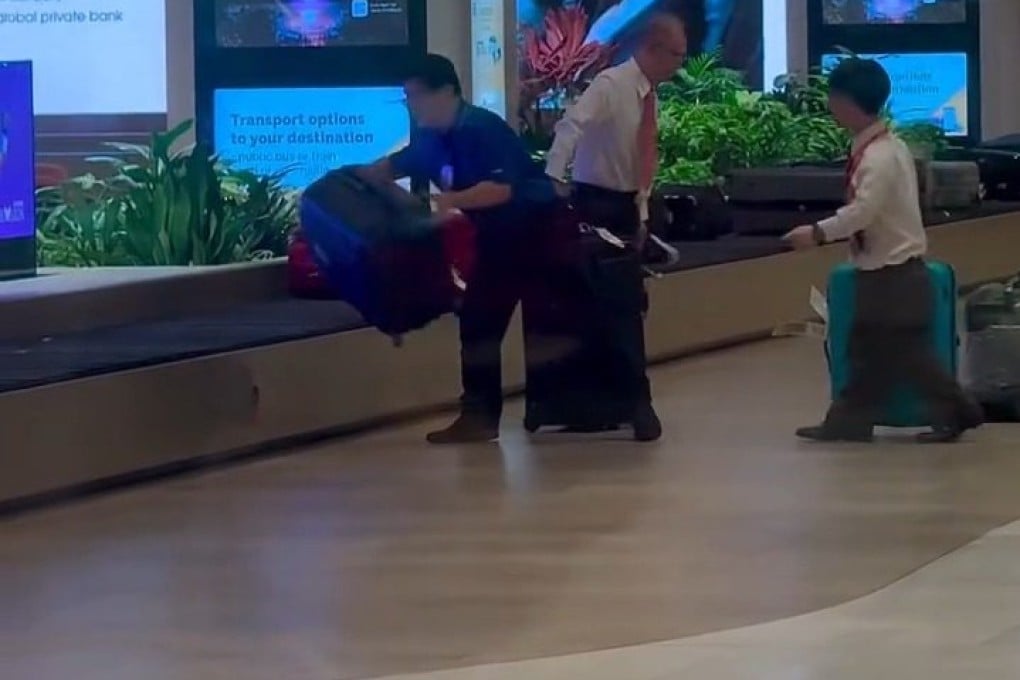 Ground-handling firm SATS has apologised for improper baggage handling at Singapore’s Changi Airport. Photo: Instagram/ericzhyoong