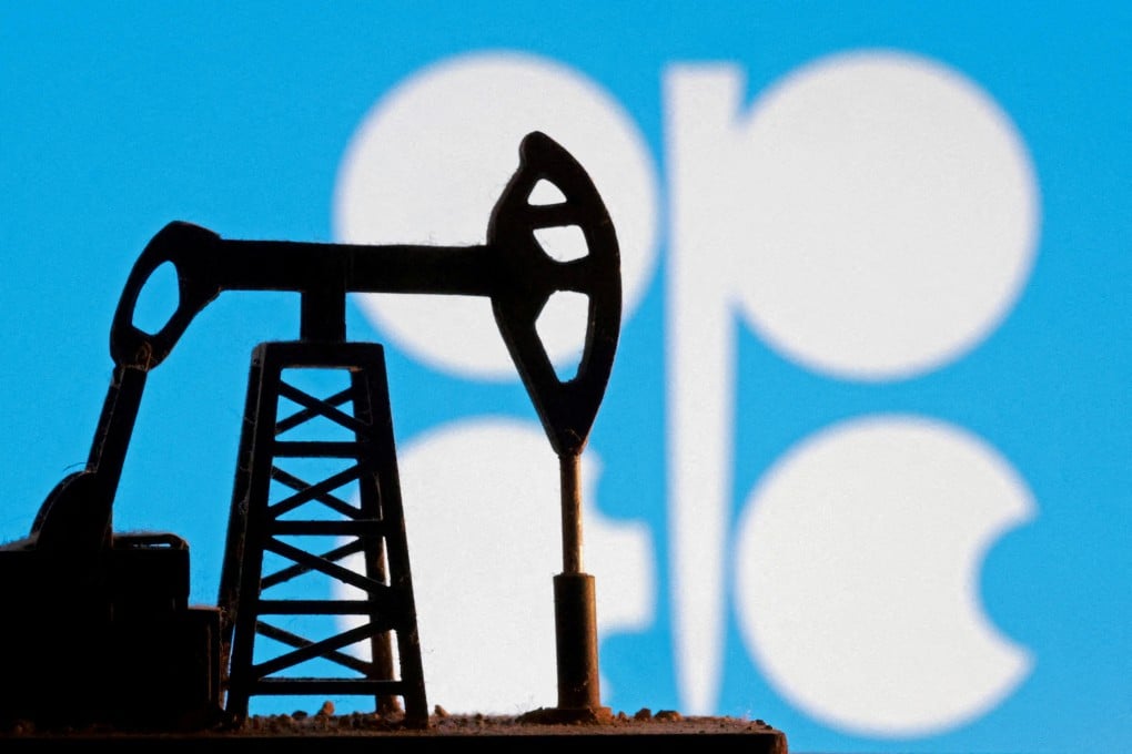 A model of an oil pump is seen in front of the Opec logo in this illustration taken January 9. Photo: Reuters