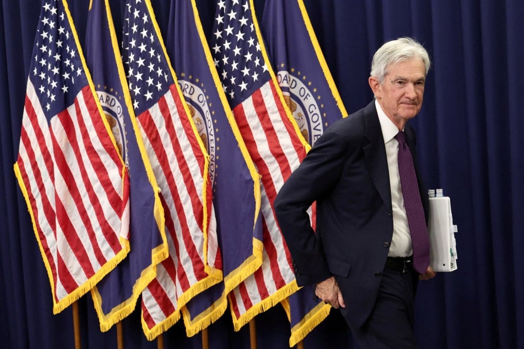 US Federal Reserve Chair Jerome Powell following his final press conference. Photo: Reuters