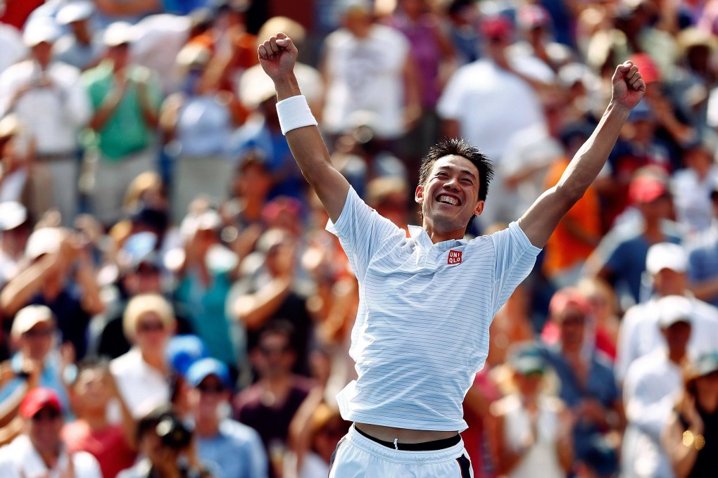 Kei Nishikori defeated Serbia’s Novak Djokovic in the semi-final of the US Open in 2014 to reach his only grand slam final, which he lost to Croatia’s Marin Cilić. Photo: AFP