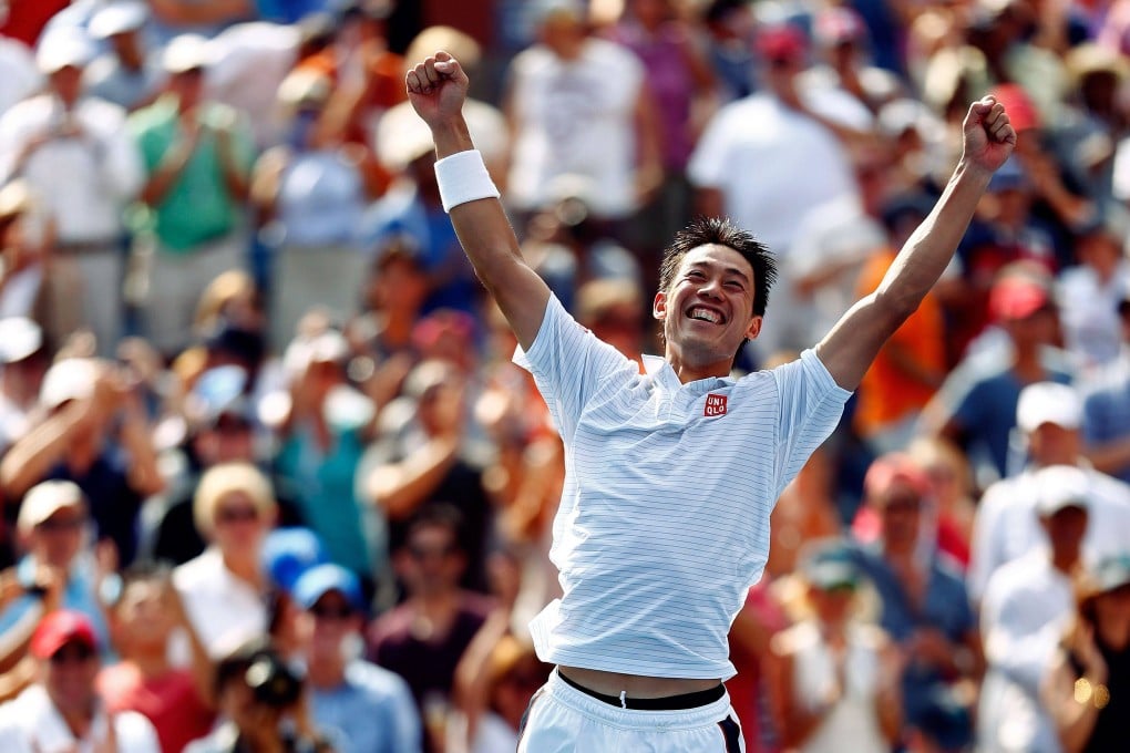 Kei Nishikori defeated Serbia’s Novak Djokovic in the semi-final of the US Open in 2014 to reach his only grand slam final, which he lost to Croatia’s Marin Cilić. Photo: AFP