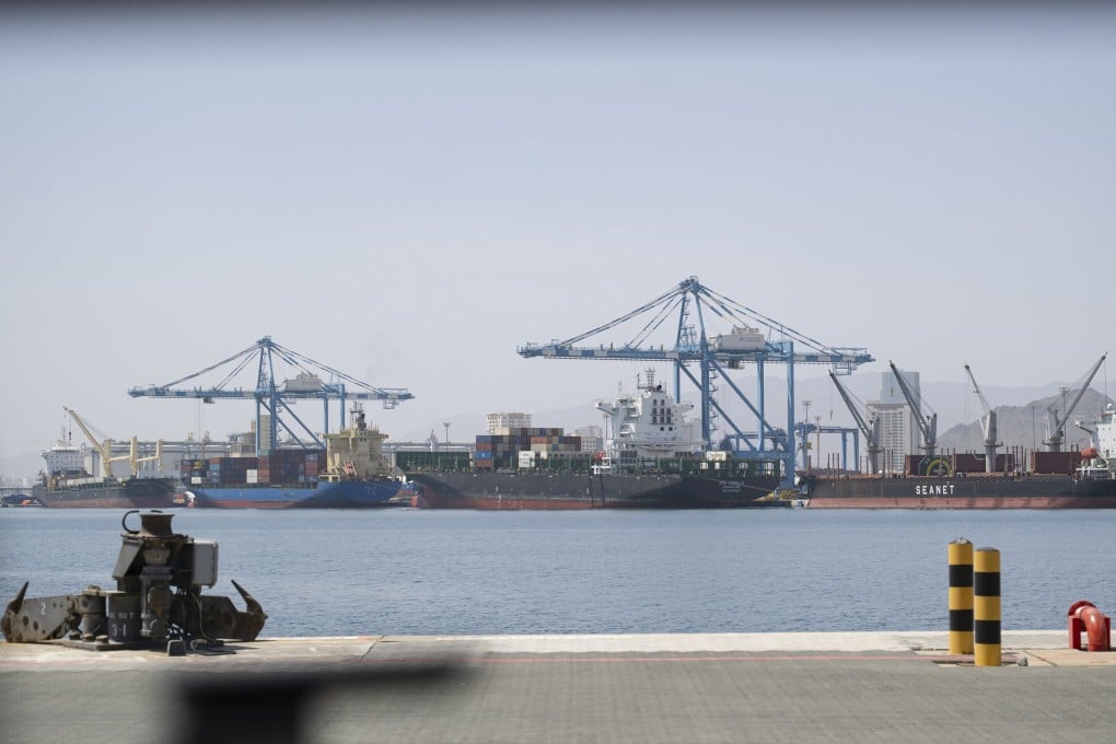 The port of Fujairah in the United Arab Emirates on April 17. Photo: EPA/The UAE Presidential Court