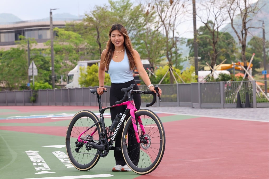 Boey Leung is still riding her bike despite retiring from the sport following a fine career. Photo: Edmond So