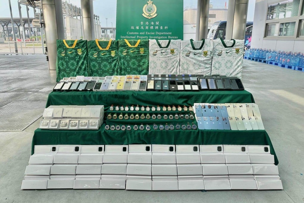 A joint operation by Hong Kong, mainland China and Macau authorities seized 46,000 counterfeit goods worth HK$16 million. Photo: Handout