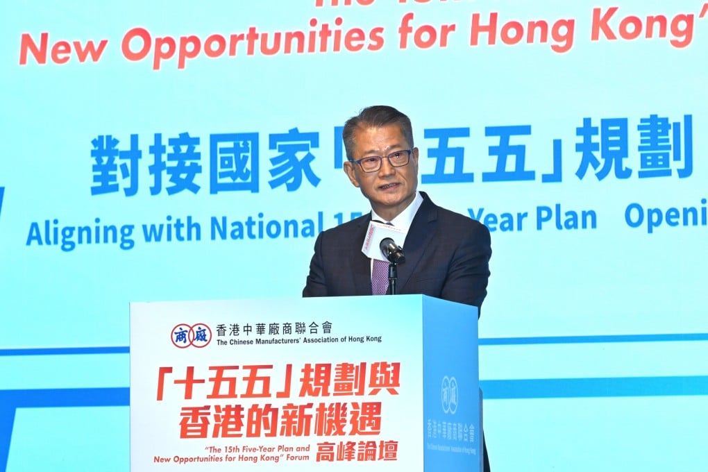 Financial Secretary Paul Chan says Hong Kong’s economy has continued to improve in scale and quality, supported by stronger private consumption and solid exports and fixed investment. Photo: Handout