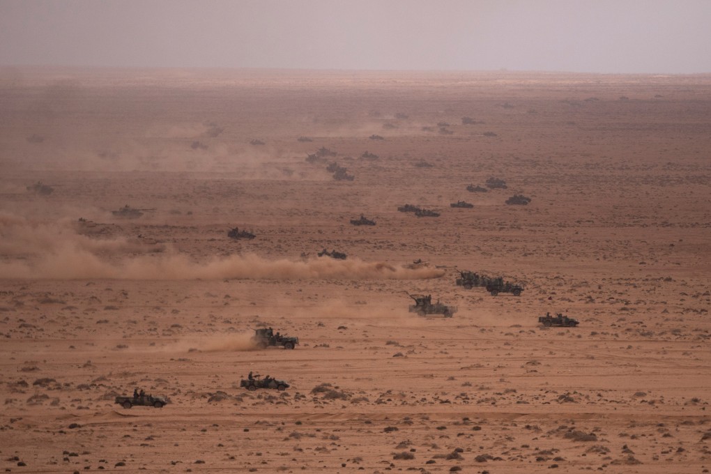 US and Moroccan military vehicles during the 2024 African Lion exercise. Photo: AP