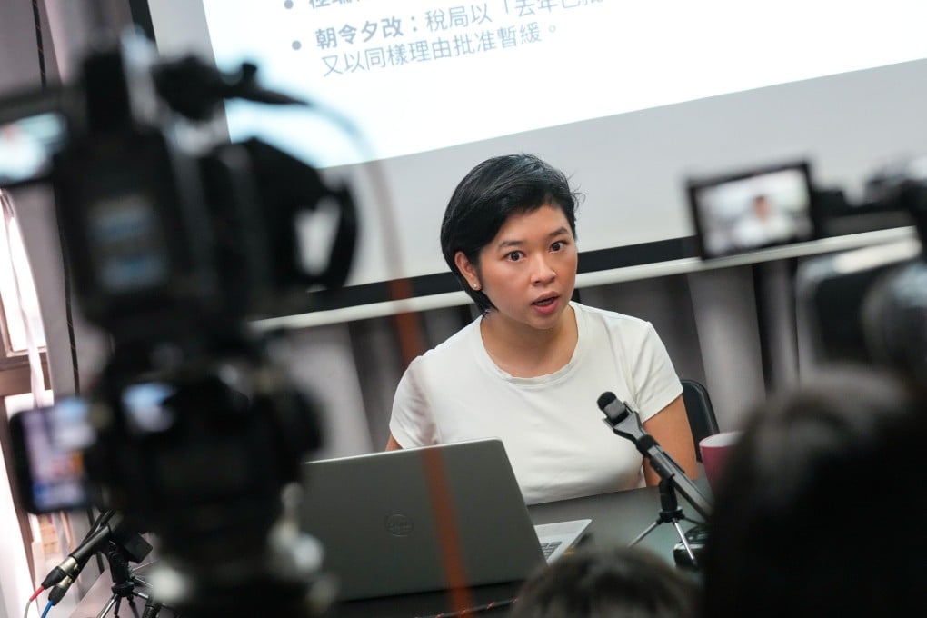 Selina Cheng Kar-yue, chairwoman of the Hong Kong Journalists Association, has criticised undue stress and ‘unfair punishment’ from Inland Revenue Department investigations into media outlets. Photo: Jelly Tse