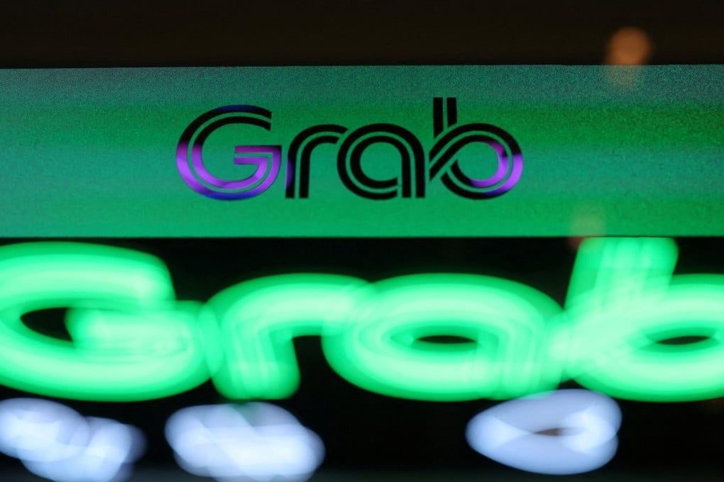 A Grab signage is seen at its office in Singapore on February 25. Photo: Reuters