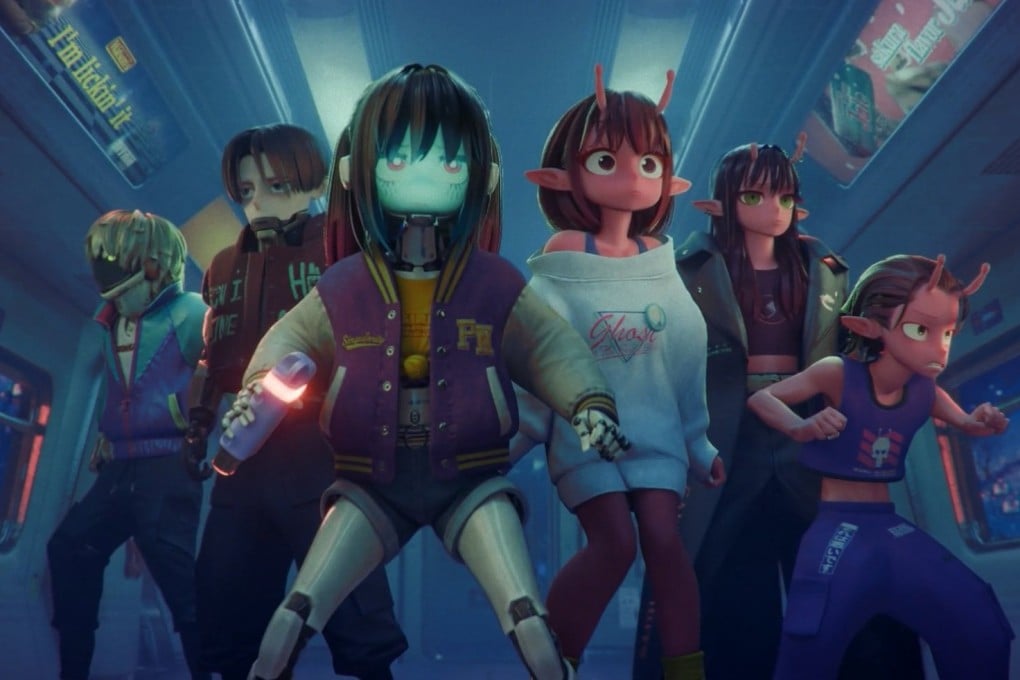 A still from the animated film Milky Subway: The Galactic Limited Express (category IIA; Japanese), directed by Yohei Kameyama.