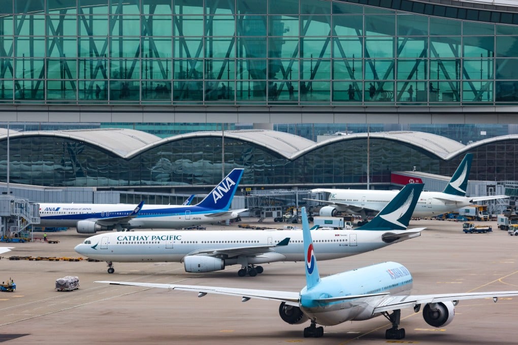 A view of Hong Kong International Airport in October 2025. Airport Authority Hong Kong has issued HK$19 billion in Hong Kong dollar-denominated bonds. Photo: Jelly Tse