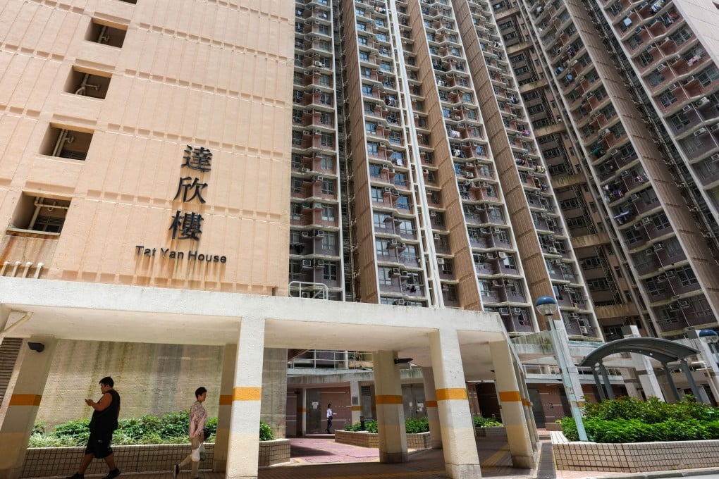 The elderly pair were found dead at Tat Yan House in Po Tat Estate on Wednesday. Photo: Jelly Tse