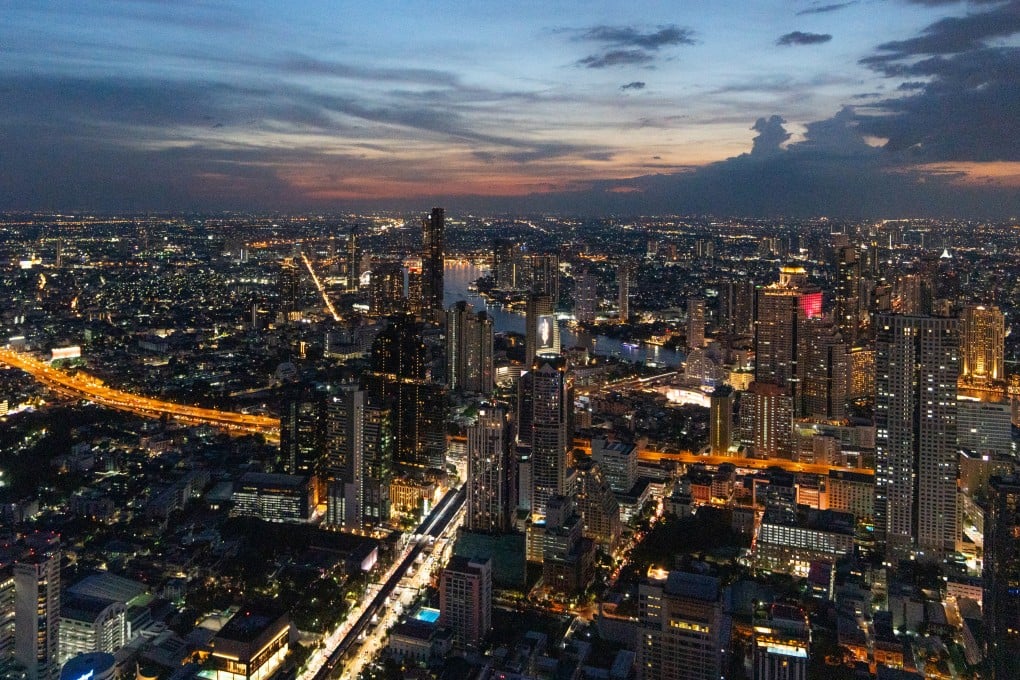 Evening view of Bangkok from the King Power Mahanakhon building. Photo: Harvey Kong