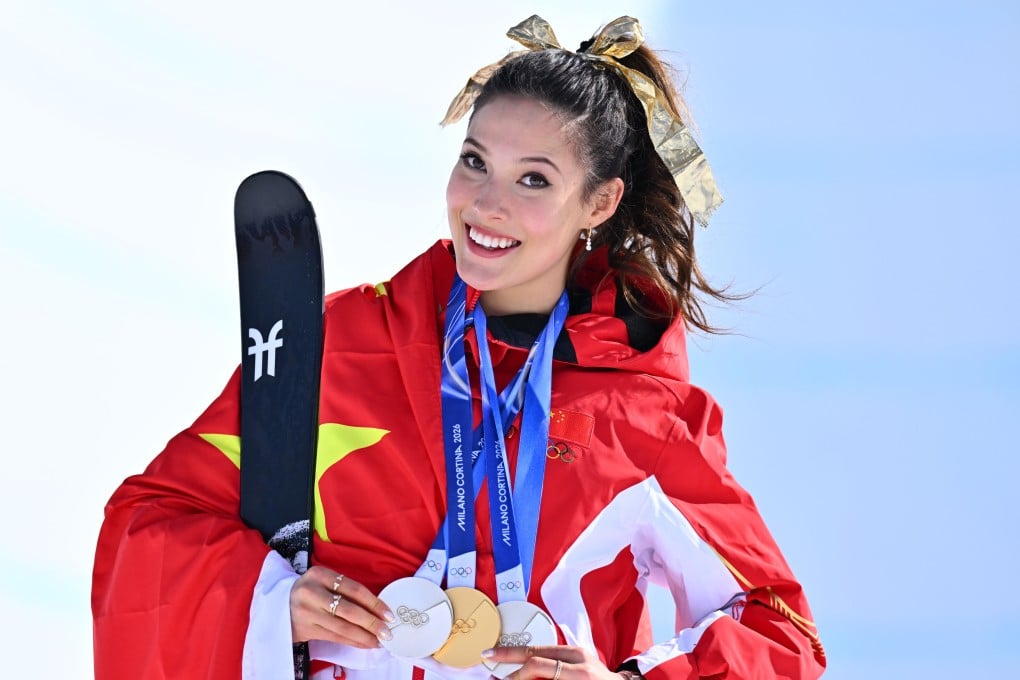 Eileen Gu found herself the subject of much media attention at this year’s Winter Olympics. Photo: Xinhua
