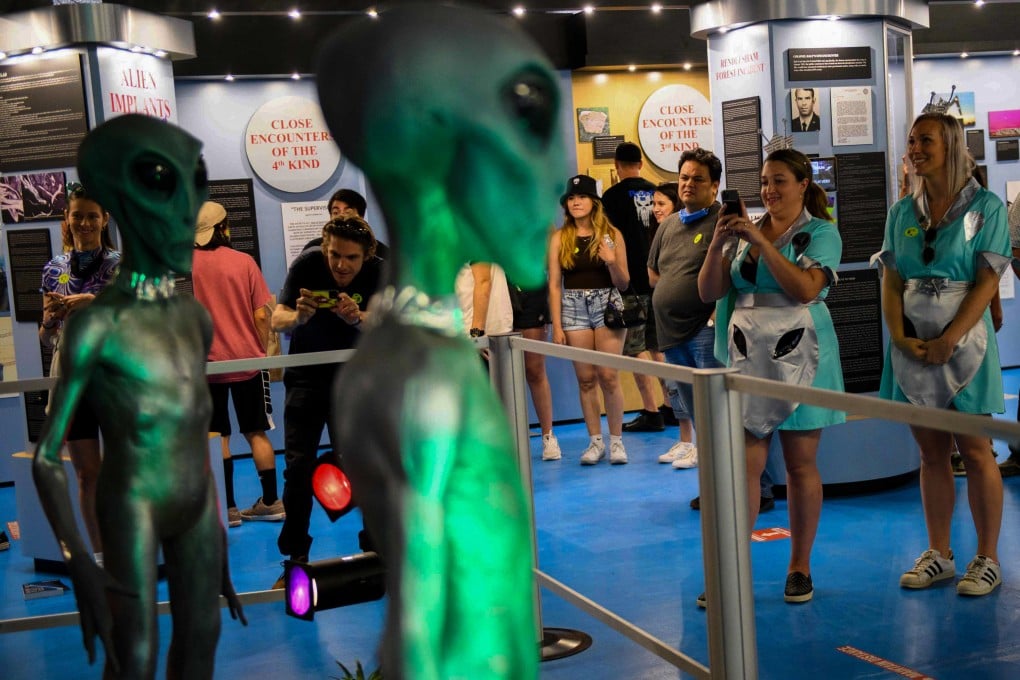 People attend the 2021 UFO Festival in Roswell, New Mexico, US. Photo: AFP