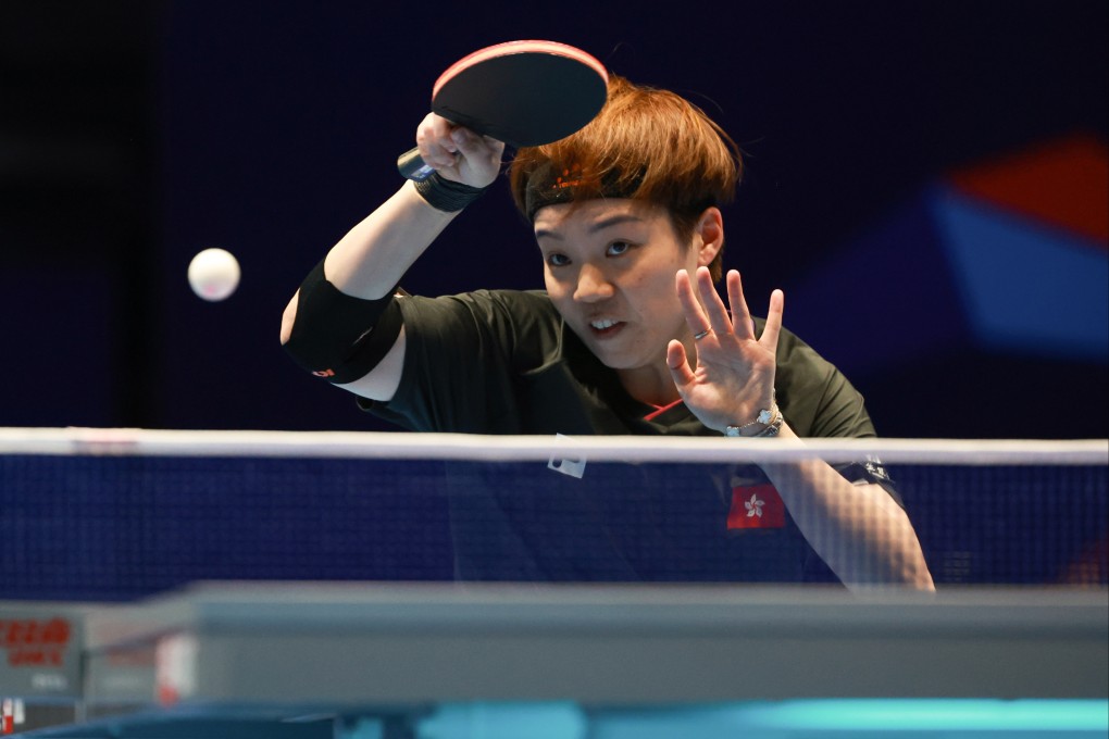 Doo Hoi-kem threw away a two-game lead to lose 3-2 to Sabine Winter of Germany at the World Team Table Tennis Championship. Photo: Getty Images