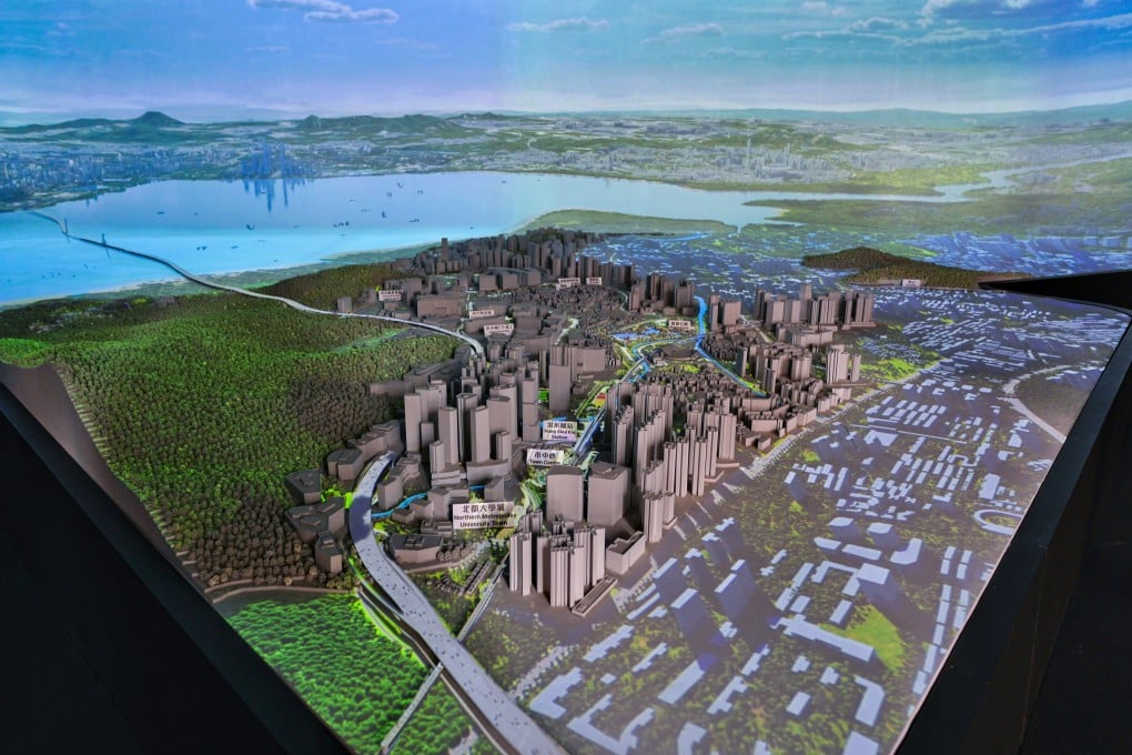 A model of the Hung Shui Kiu/Ha Tsuen New Development Area. Photo: Elson Li