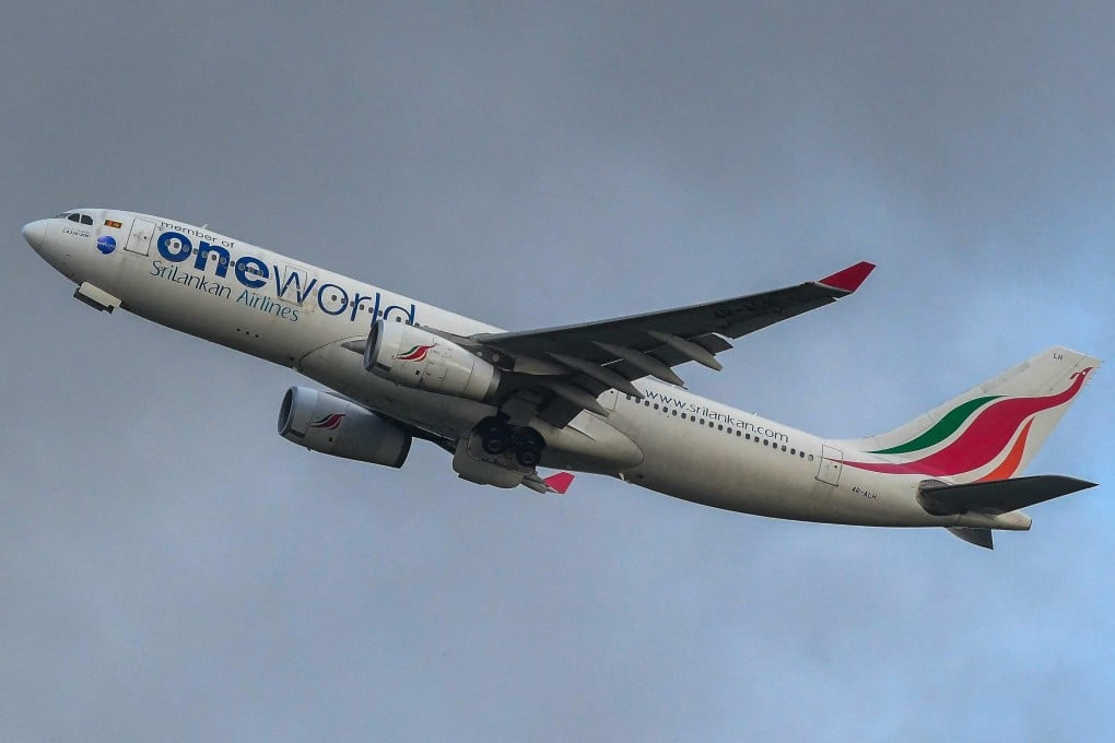 A SriLankan Airlines plane takes off from Bandaranaike International Airport in Katunayake on September 13, 2022. Photo: AFP