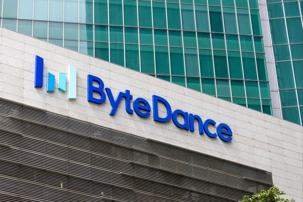 The ByteDance logo seen on its office building in Singapore. Photo: Shutterstock Images