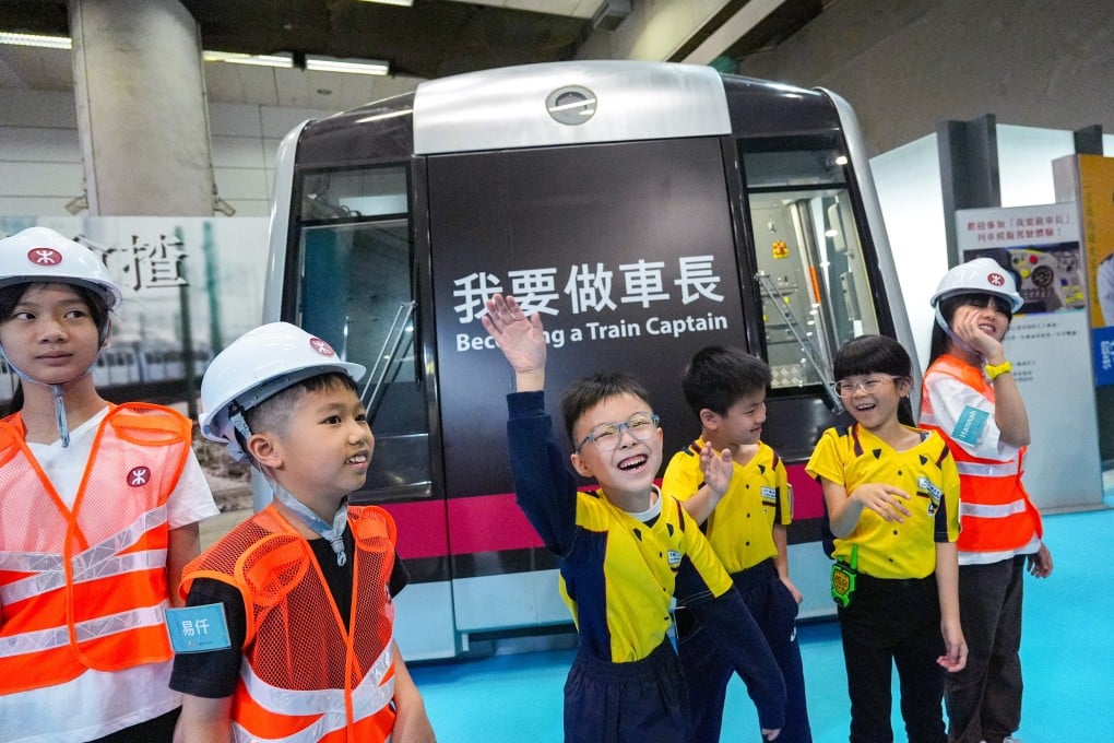 A highlight of the exhibition is the new “Becoming a Train Captain” simulation experience, which allows visitors to simulate operating a train in a driver training cab. Photo: Eugene Lee