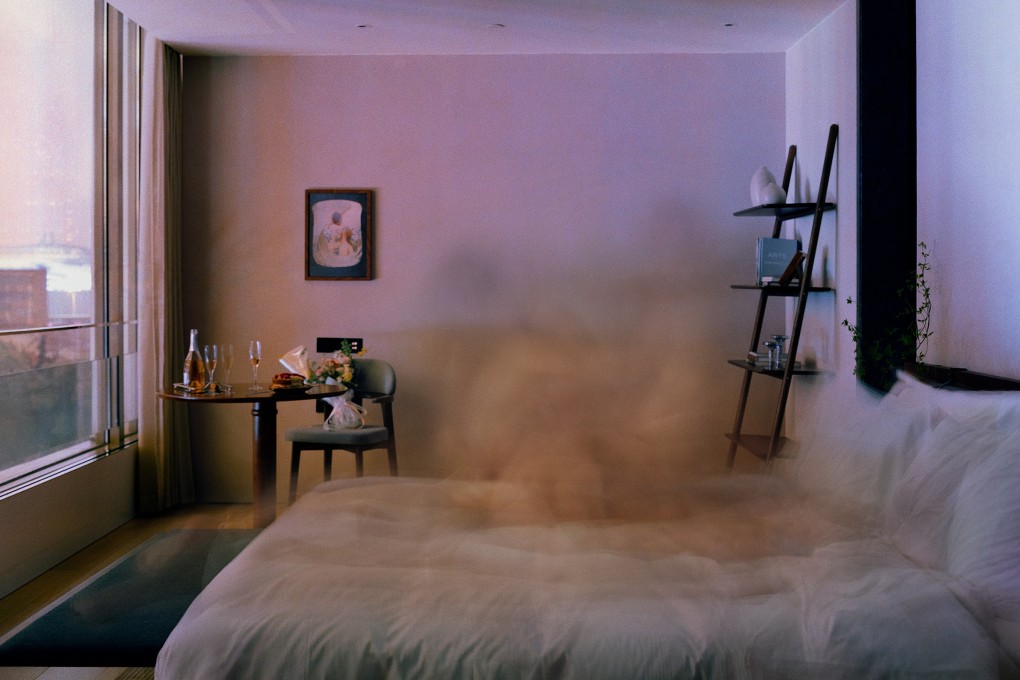 Dissolving into the Same Breath #3 (2024), by Taiwanese-Singaporean artist Lavender Chang, used long-exposure photography to capture two people engaging in intimacy. The piece is one of more than 70 works in National Gallery Singapore's “Passion is Volcanic" exhibition. Photo: National Gallery Singapore