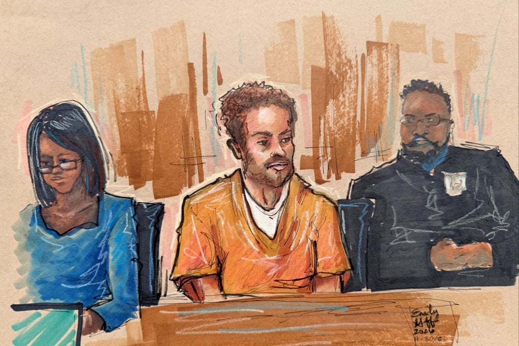 Cole Tomas Allen, a suspect in the White House Correspondents’ Association dinner shooting, sits in the courtroom during a hearing in Washington DC, on April 30, 2026, in this courtroom sketch. Photo: Reuters