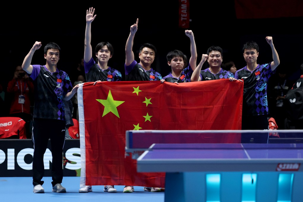 China’s men continued their total dominance of the World Team Table Tennis Championships in London. Photo: Xinhua