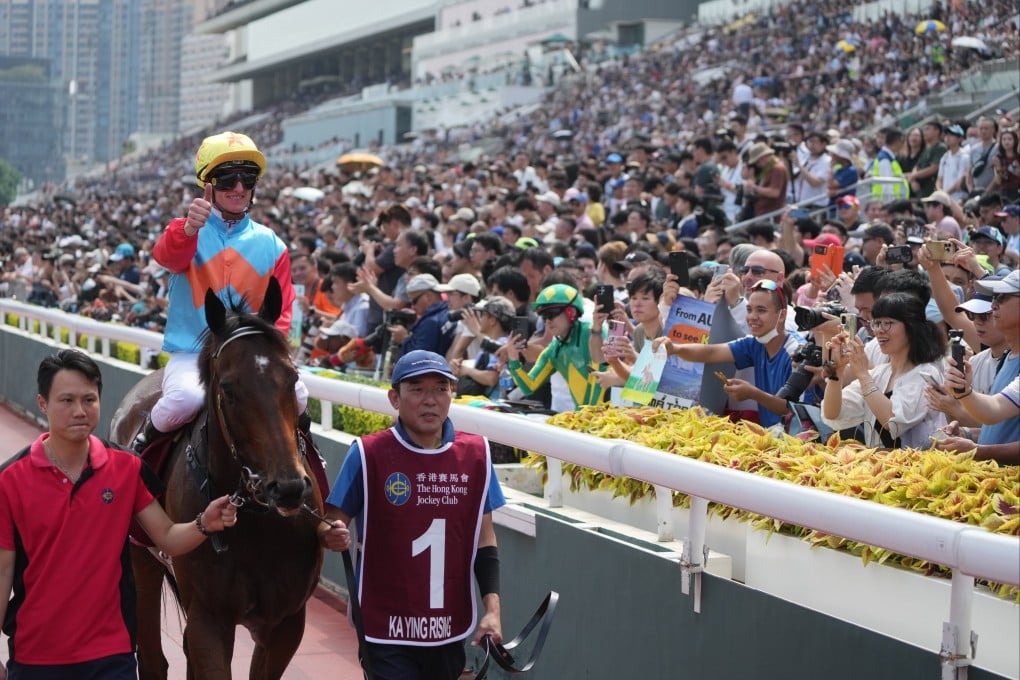 The continued success of champion jockey Zac Purton and record-setting horse Ka Ying Rising helped propel the Hong Kong Jockey Club’s revenues in 2025. Photo: Sam Tsang