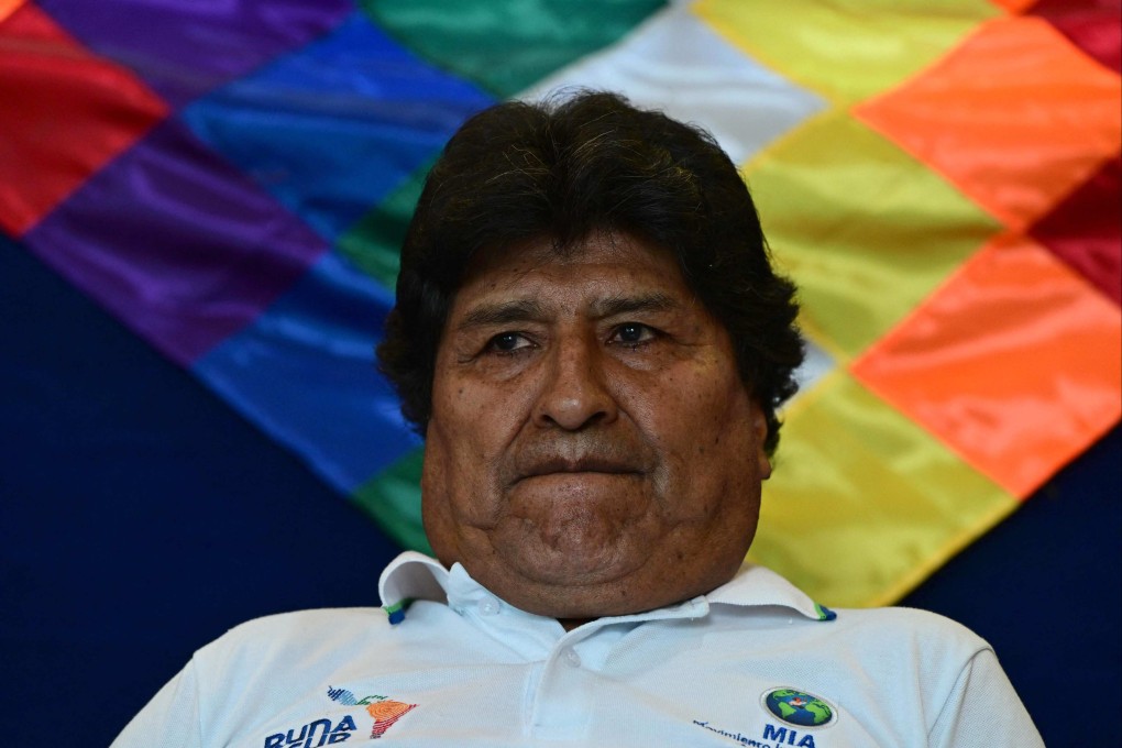 Bolivia’s former president Evo Morales in October. Morales is accused of having a relationship with a teenage girl. Photo: AFP