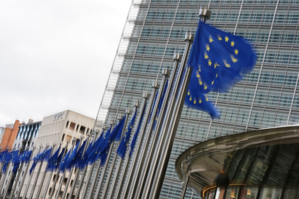 European Union outside EU headquarters in Brussels. The EU stopped short of heeding a call by over a million people, who signed a petition last May calling on the 27-country bloc to prohibit conversion therapy. Photo: AP