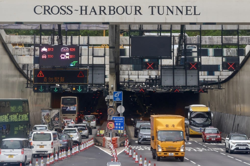 Commercial vehicles will benefit from 50 per cent toll reduction from Sunday, with no application required. Photo: Jonathan Wong