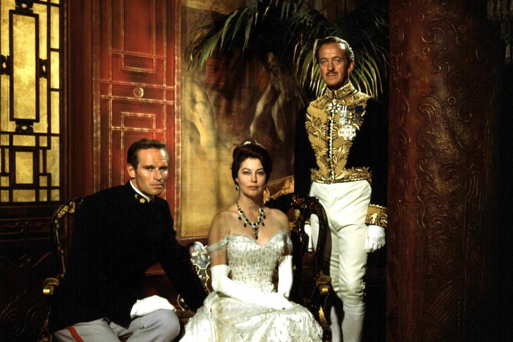 (From left) Charlton Heston, Ava Gardner and David Niven in a still from 55 Days at Peking. The 1963 Hollywood epic about China’s Boxer rebellion looks the part with stunning sets, but ultimately casts China as a colonial outpost to be squabbled over by white people.