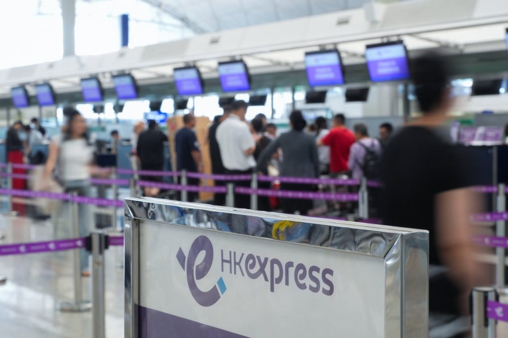 Hong Kong Express counters at Hong Kong International Airport. Photo: Eugene Lee
