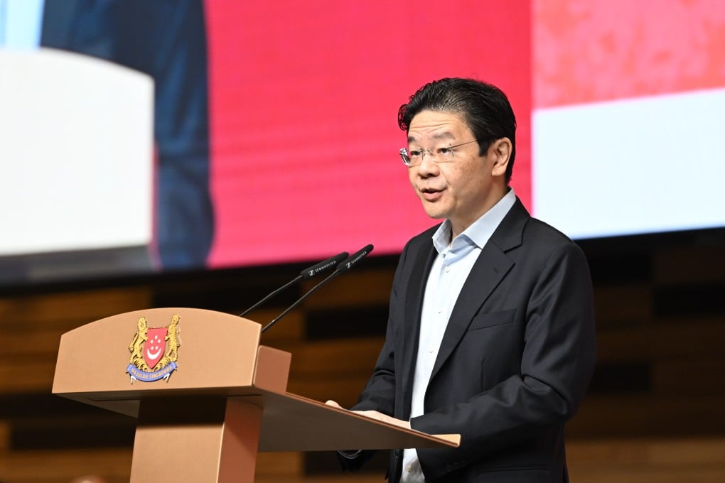 Singapore’s Prime Minister Lawrence Wong at the SGLaw200 Youth Forum held at the Singapore Management University on Wednesday. Photo: Jacky Ho for SGLaw200