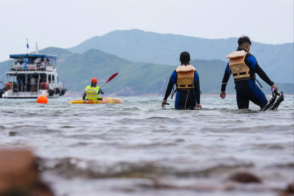 The Agriculture, Fisheries and Conservation Department worked with WWF-Hong Kong and activity guides to promote coral-friendly practices on April 27, ahead of the Labour Day “golden week” holiday. Photo: Karma Lo