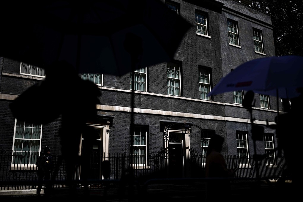 Sunlight shines on 10 Downing Street in central London on Thursday. Britain’s Health Secretary Wes Streeting, a potential rival to Britain’s Prime Minister Keir Starmer, announced his resignation on Thursday. Photo: AFP