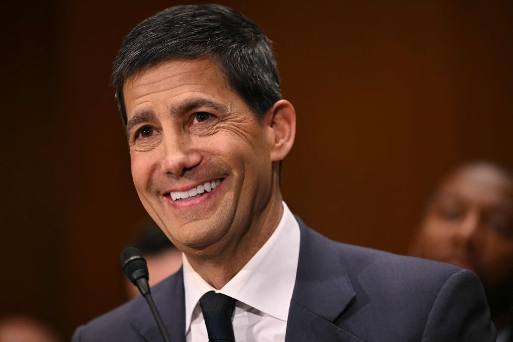Kevin Warsh testifies during a Senate Banking Committee hearing on his nomination on Capitol Hill in April. Photo: AFP