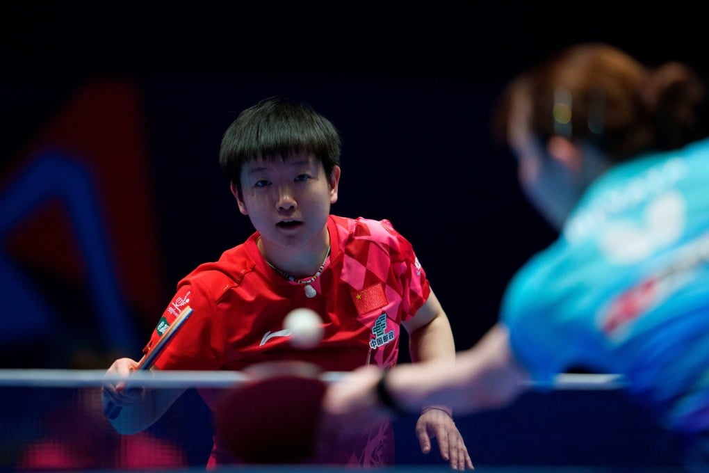Japan’s Hina Hayata (right) says that “if we cannot surpass Sun Yingsha (left), we cannot win as a team”. Photo: AP