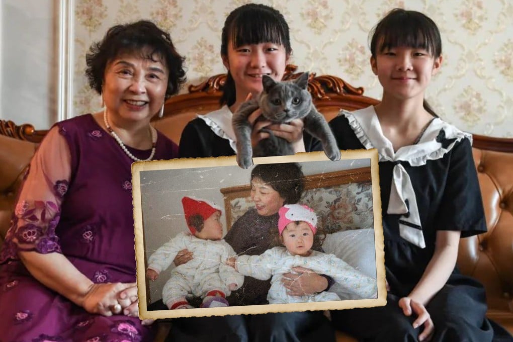 A 60-year-old Chinese woman who is now 76, became the country’s oldest mother after giving birth to twins following the loss of her daughter and son-in-law to carbon monoxide poisoning. Photo: SCMP composite/Weibo