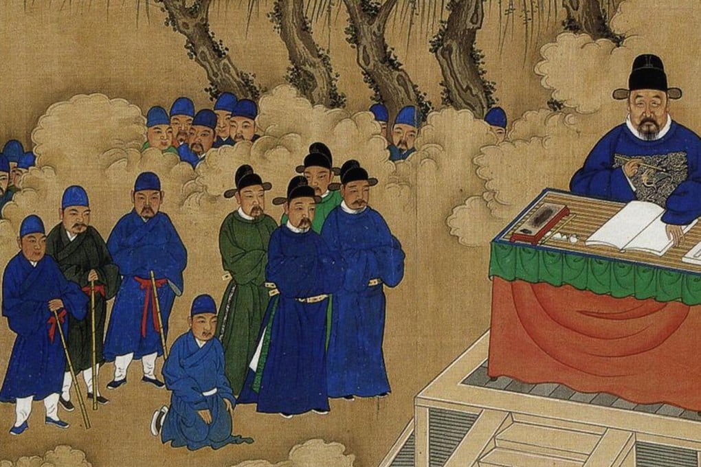 Ancient China had odd laws; for example, crying without reason could cost a man his hair and messy handwriting could lead to ink-drinking punishment. Photo: Wikipedia